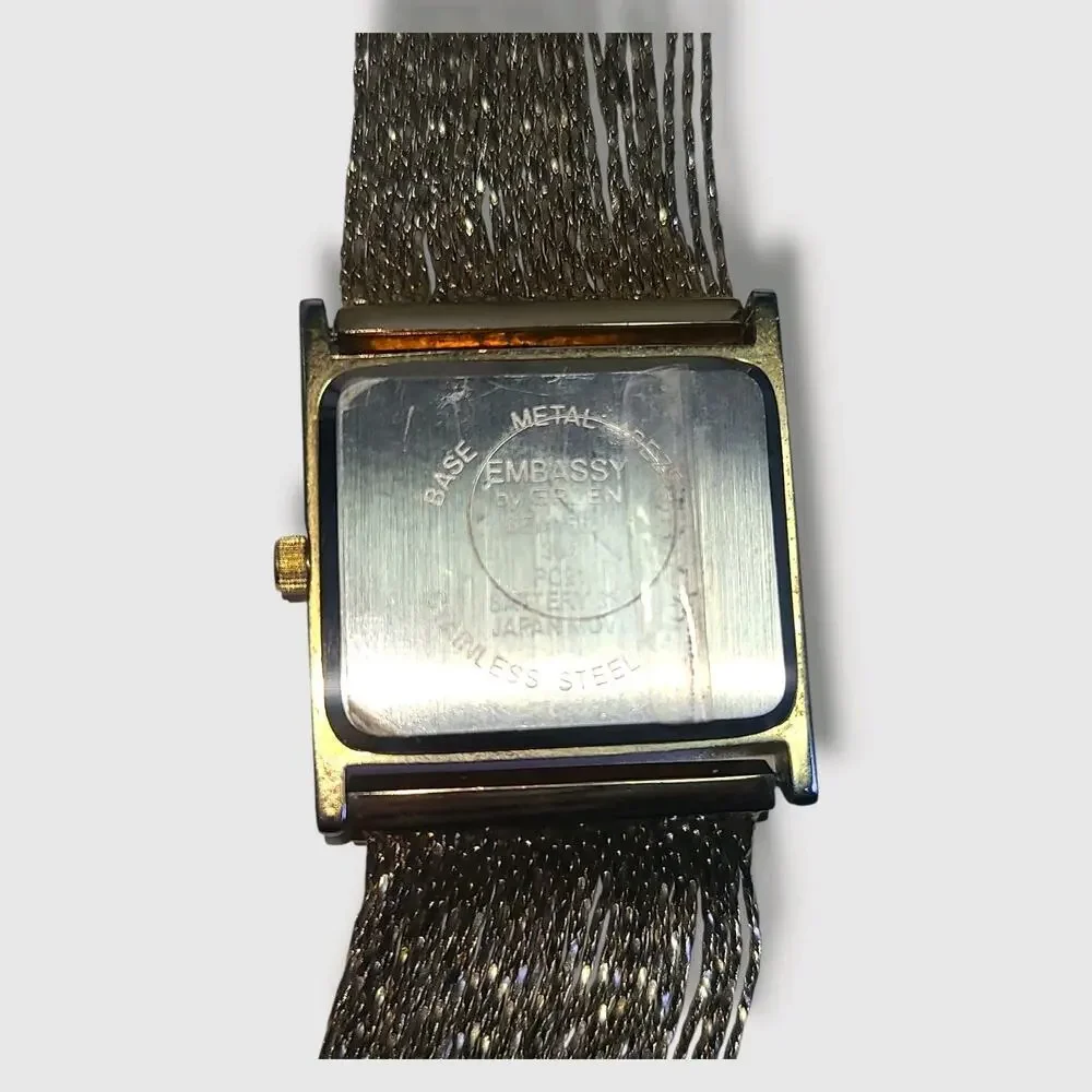 Embassy By Gruen Ladies Watch Quartz Gold Tone‎ New Battery Women's